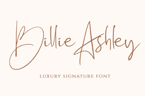 Billie Ashley: A Handwritten Font for Every Need