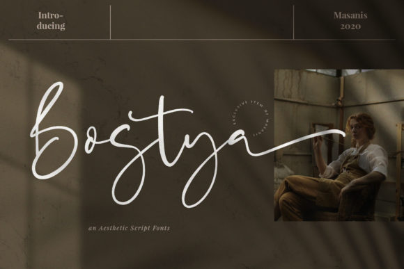 Bostya: The Handwritten Font That Brings Personality to Every Design