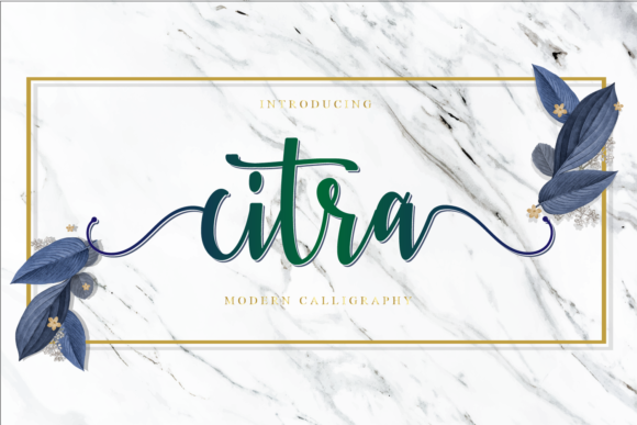 Citra: A Versatile and Elegant Handwritten Font for Every Designer