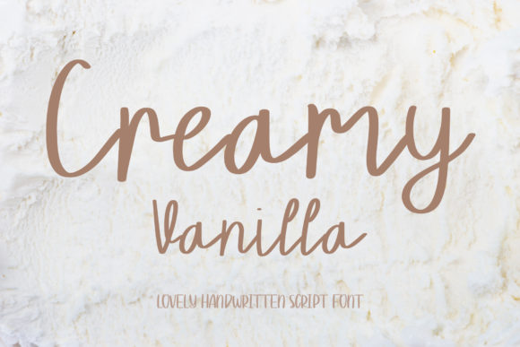Creamy Vanilla: A Stylish Script Font for Elegant Design