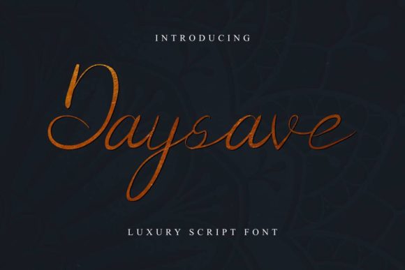 Daysave: The Handwritten Font That Brings Personality to Every Design