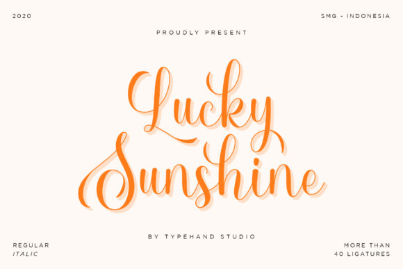 Lucky Sunshine: A Versatile and Elegant Handwritten Font for Designers