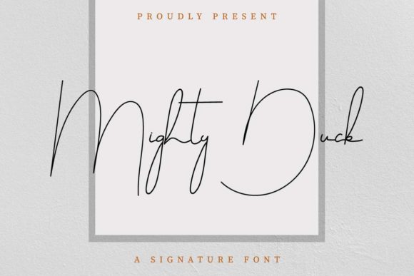 Mighty Duck: A Timeless Typographic Choice