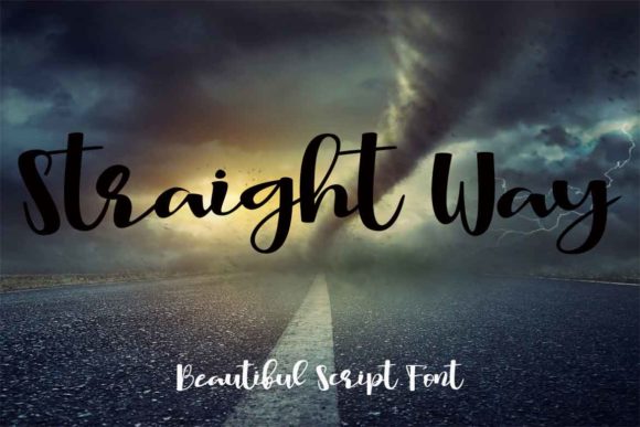 Straight Way: A Timeless Handwritten Font