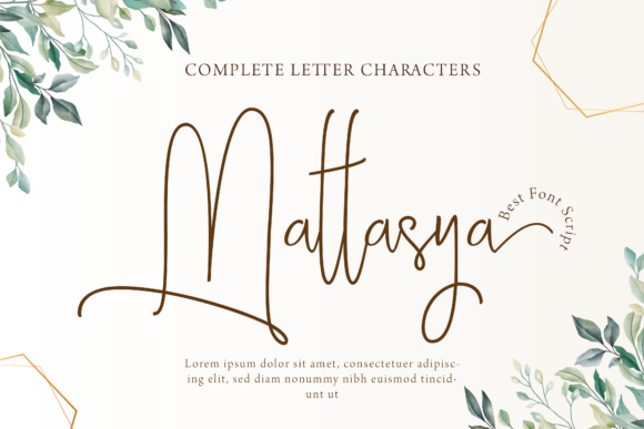 The Timeless Elegance of Mattasya: A Versatile Font for Modern Design